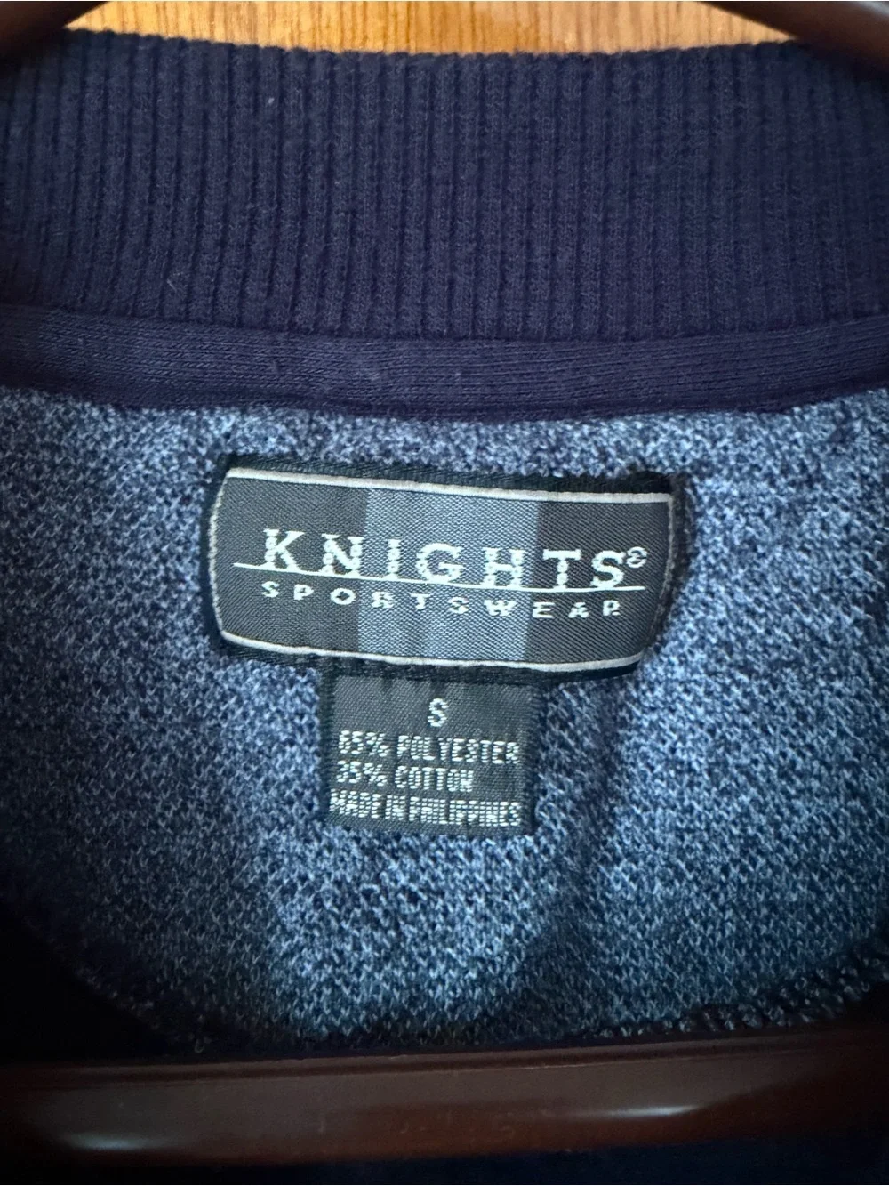 Men's Crewneck Sweater with Subtle Stripe - Picture 3 of 3